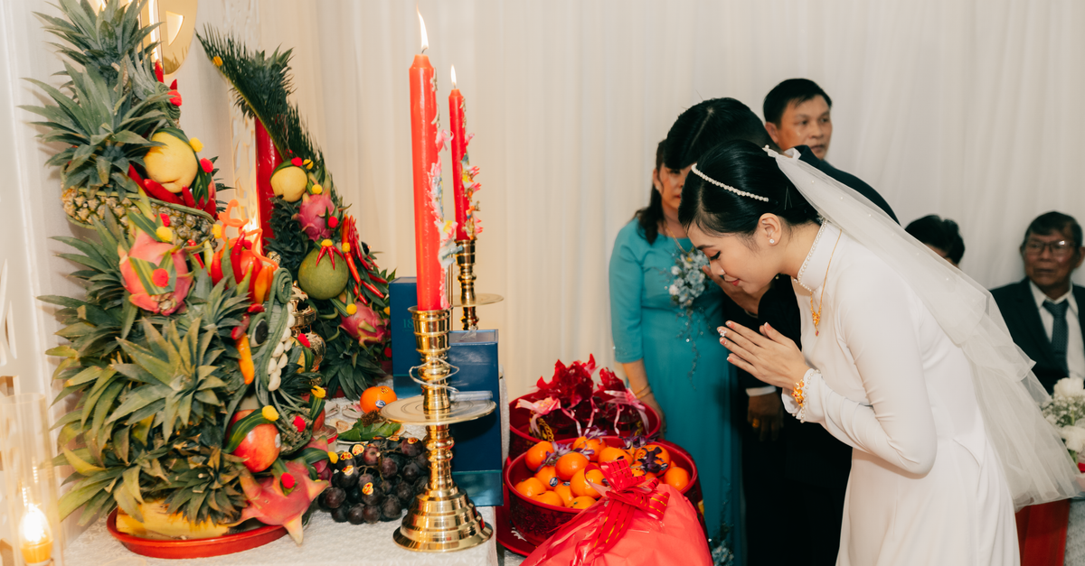 Nghi thức lễ thành hôn (lễ gia tiên, trao nhẫn) diễn ra thế nào?